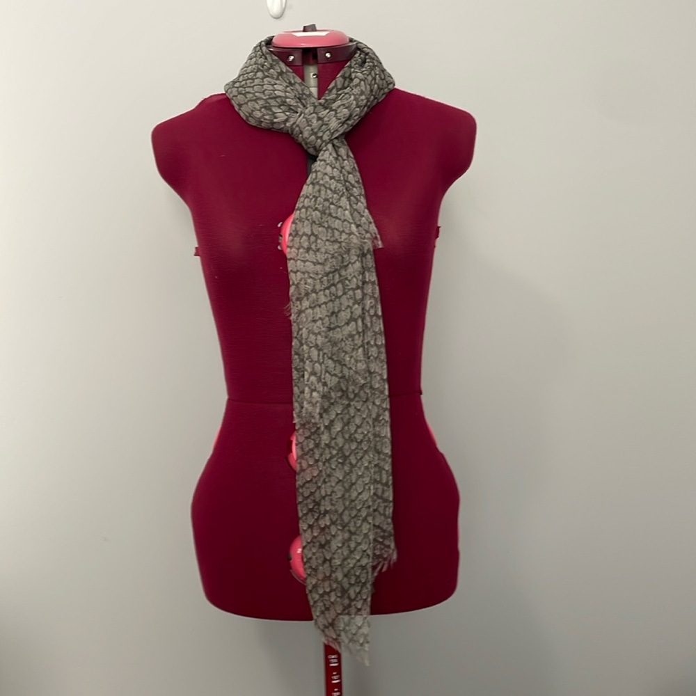 Coach gauze snakeskin scarf